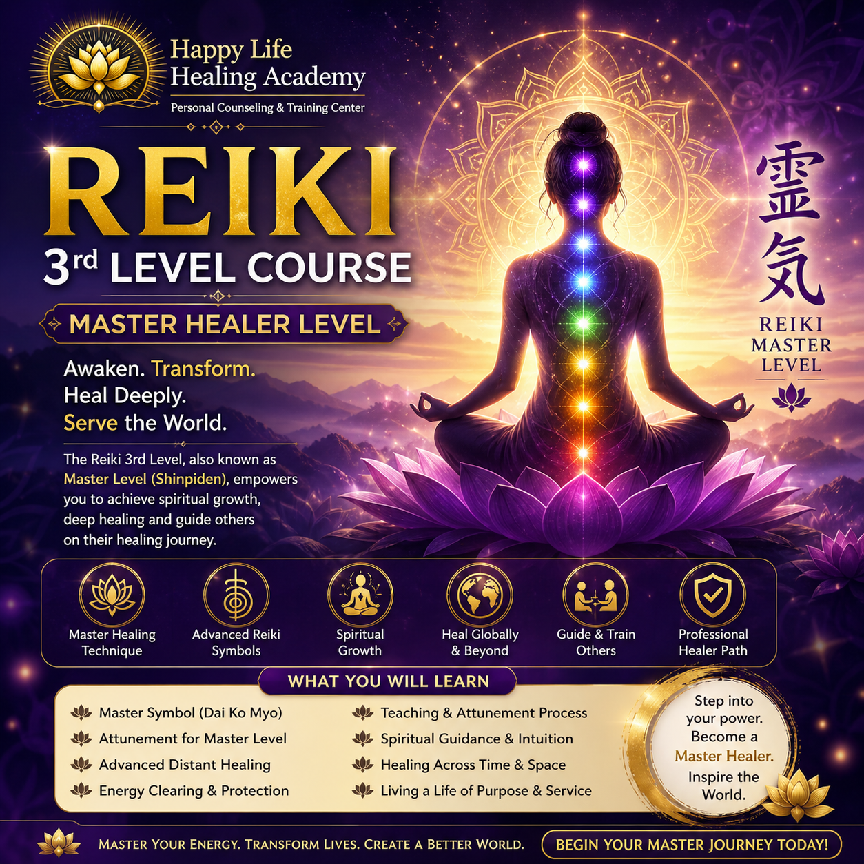 Reiki 3rd Master Degree Course