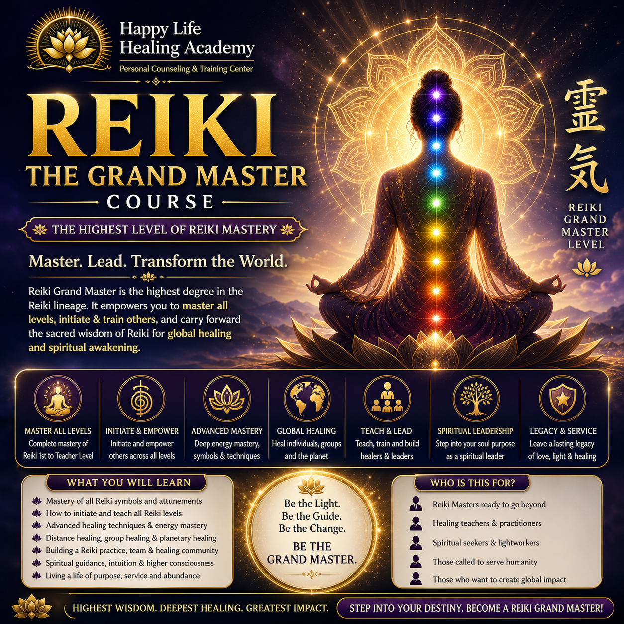 Reiki 5th Grand Master Level Course